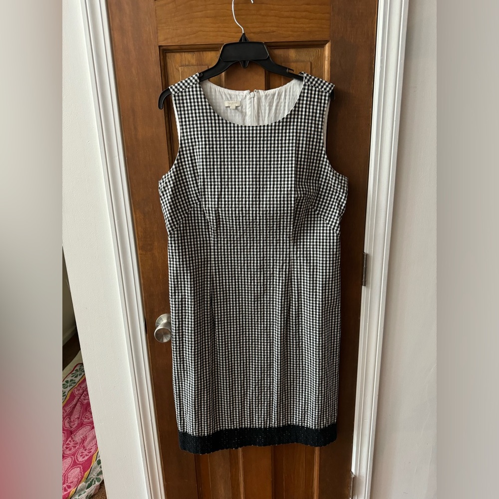 Black and white checkered dress